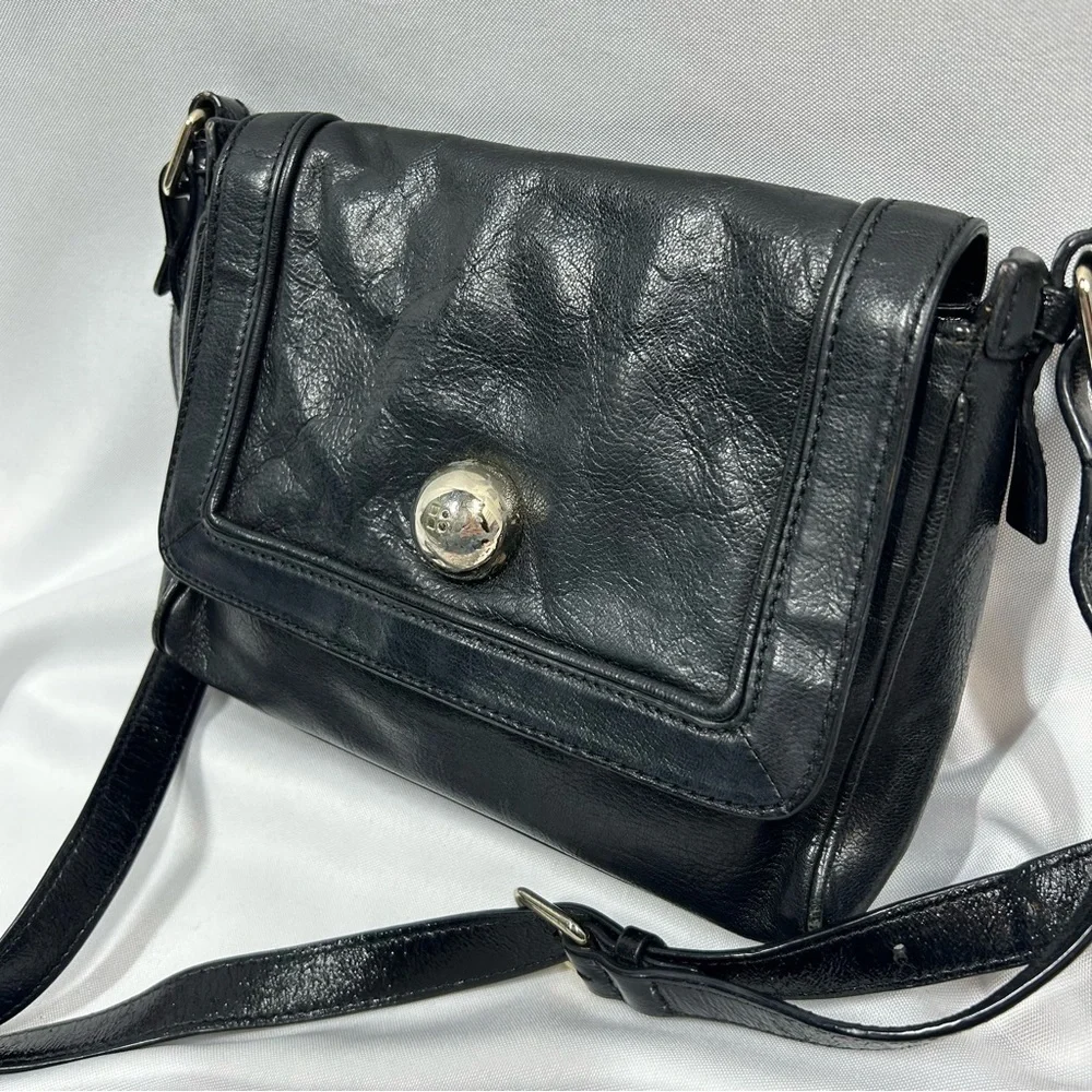Kate Spade | Vintage Roland Park Kirk Crossbody Black Leather Purse Bag